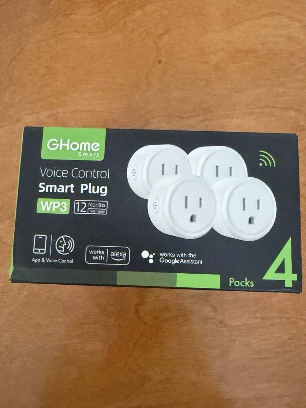 GHome Smart Voice Control Smart Plug WP3 4 Pack